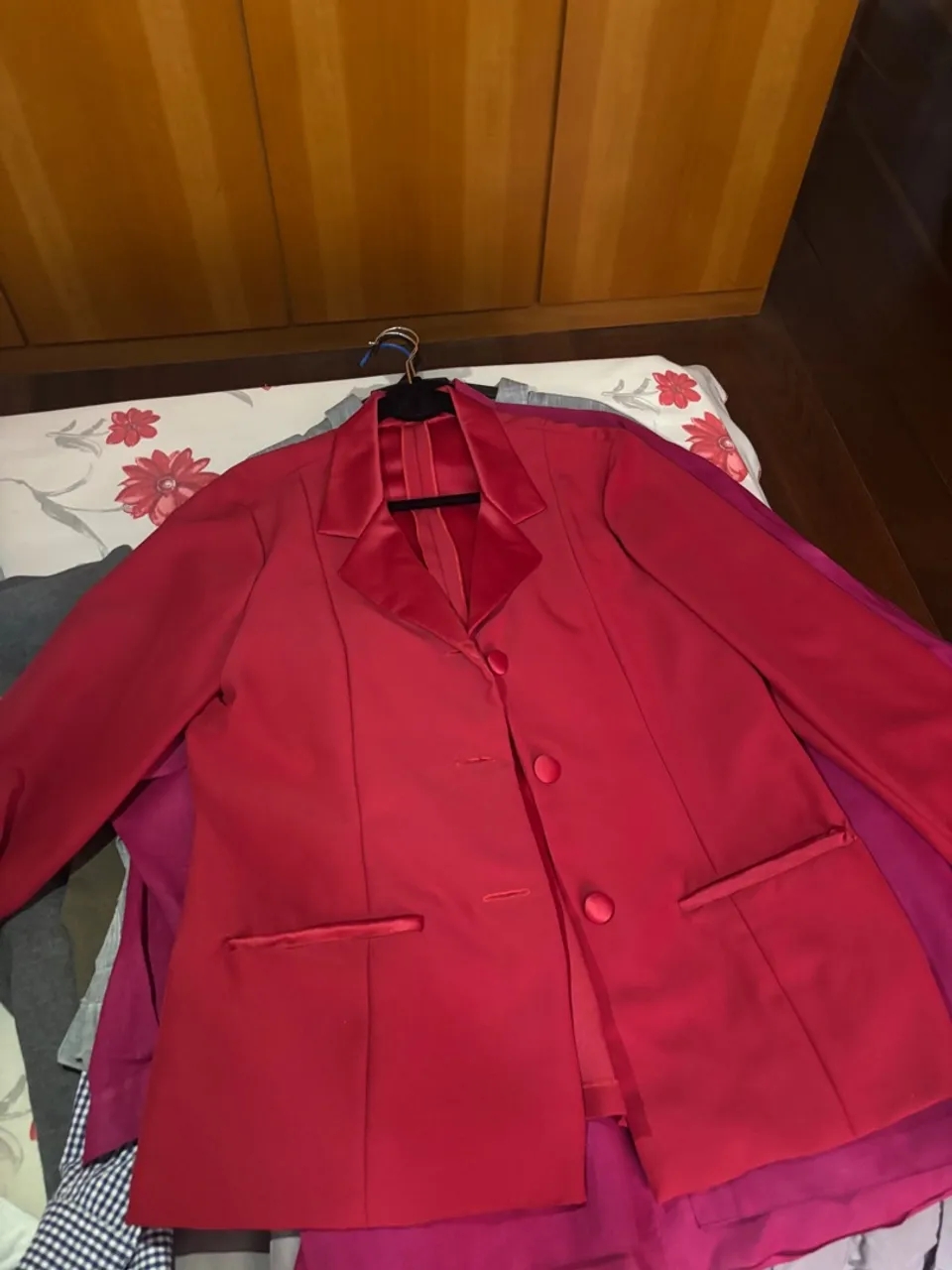 Blazer vermelho elegante