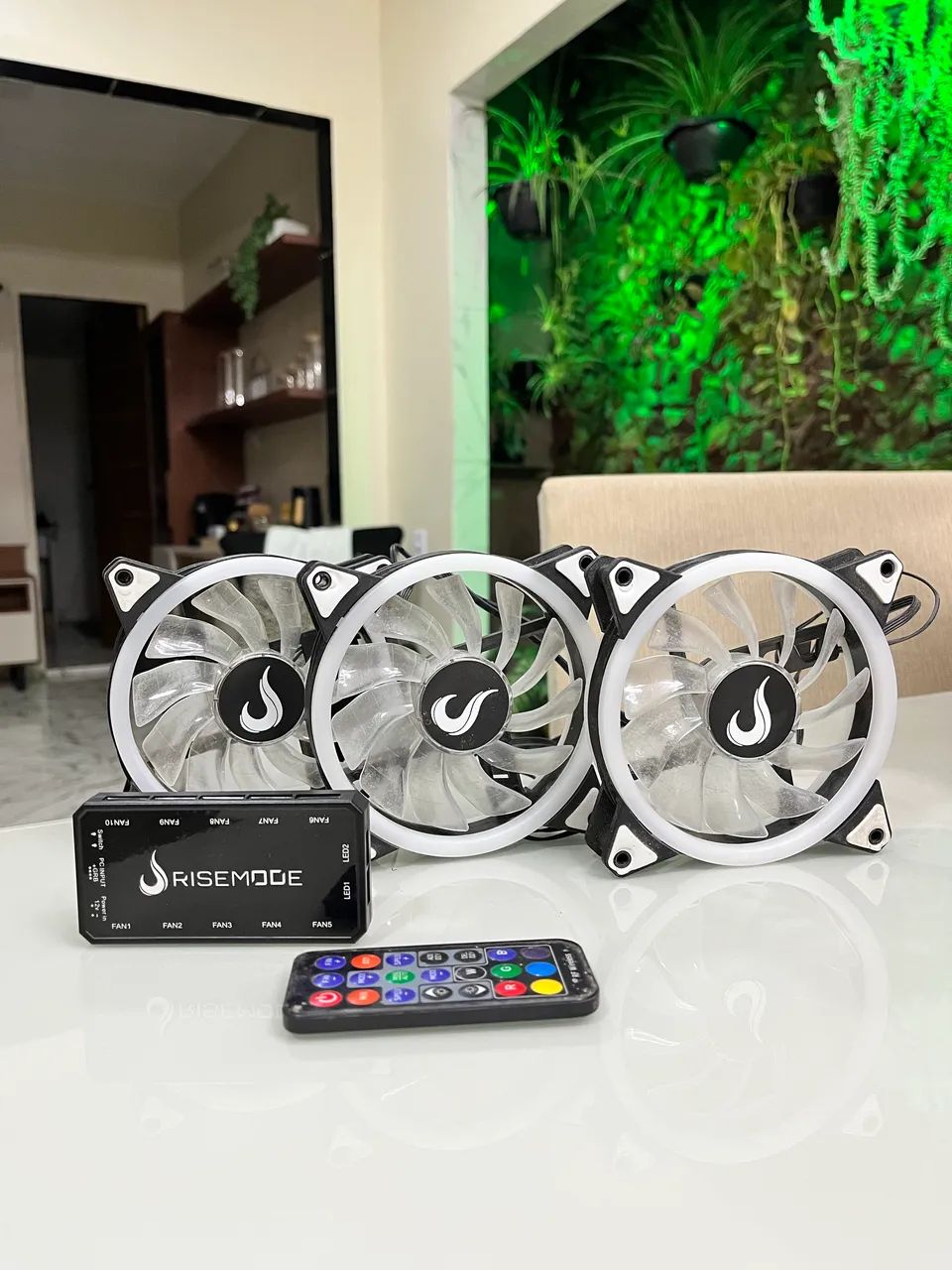 Kit Fans Rise Mode rgb com controladora - Foto 3