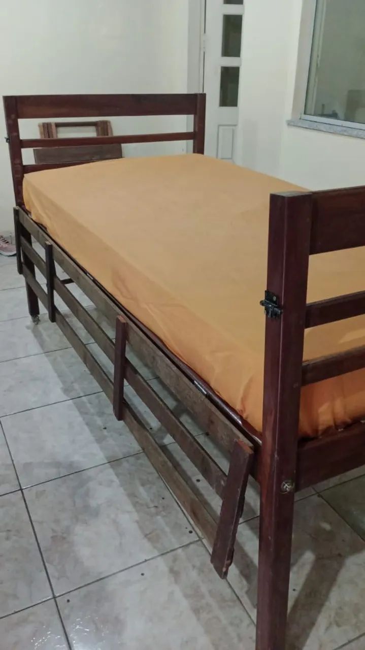 Cama tipo hospitalar em madeira maracatiara  - Foto 3
