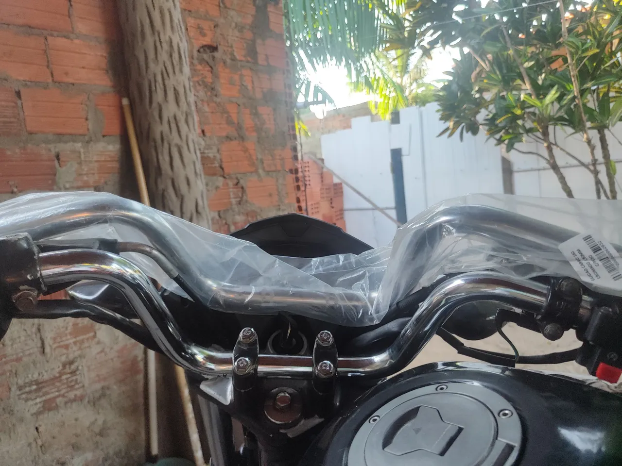 Guidão Cromado para Moto - Novo na Embalagem