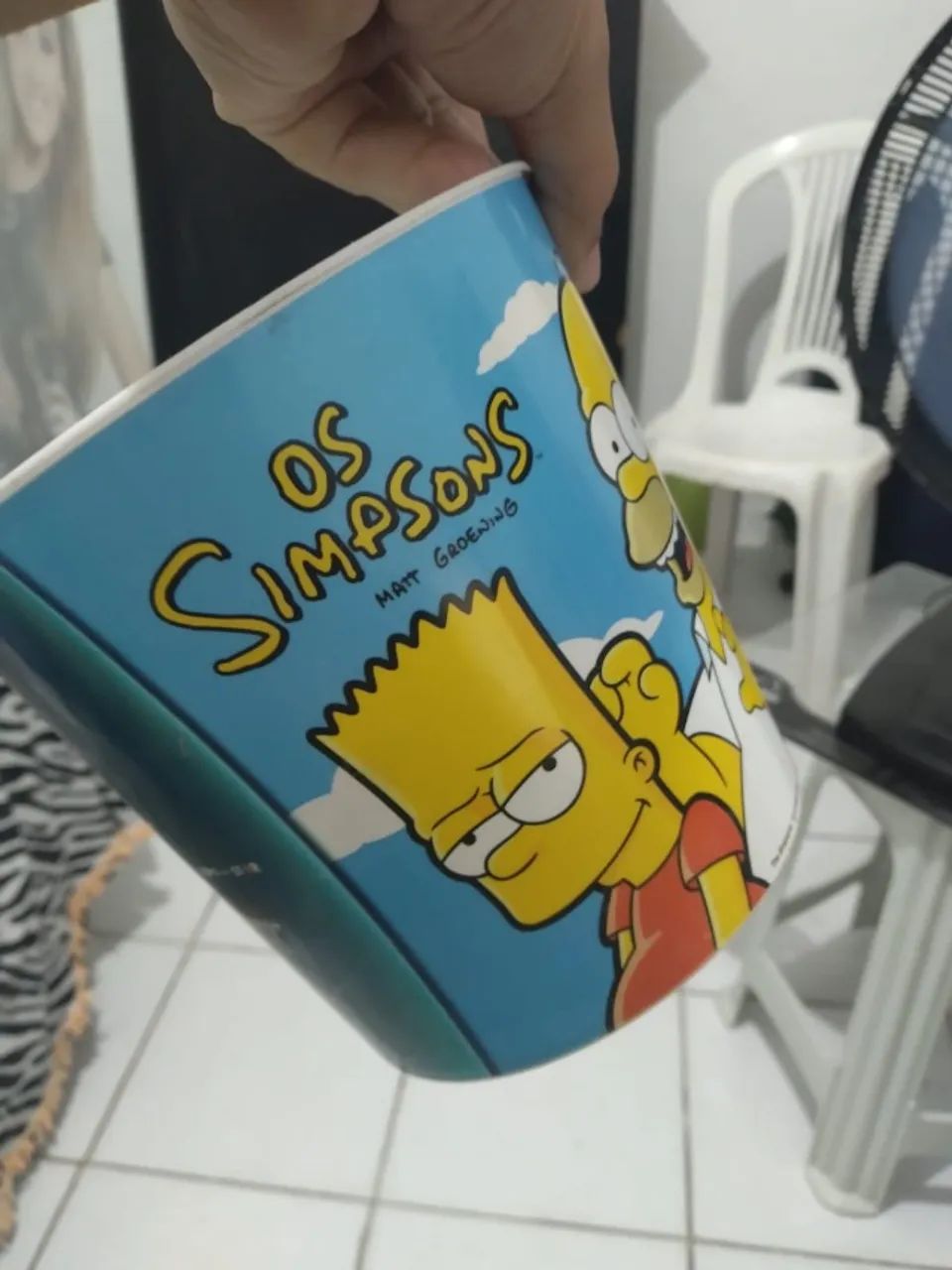 baldinho de pipoca os simpsons 