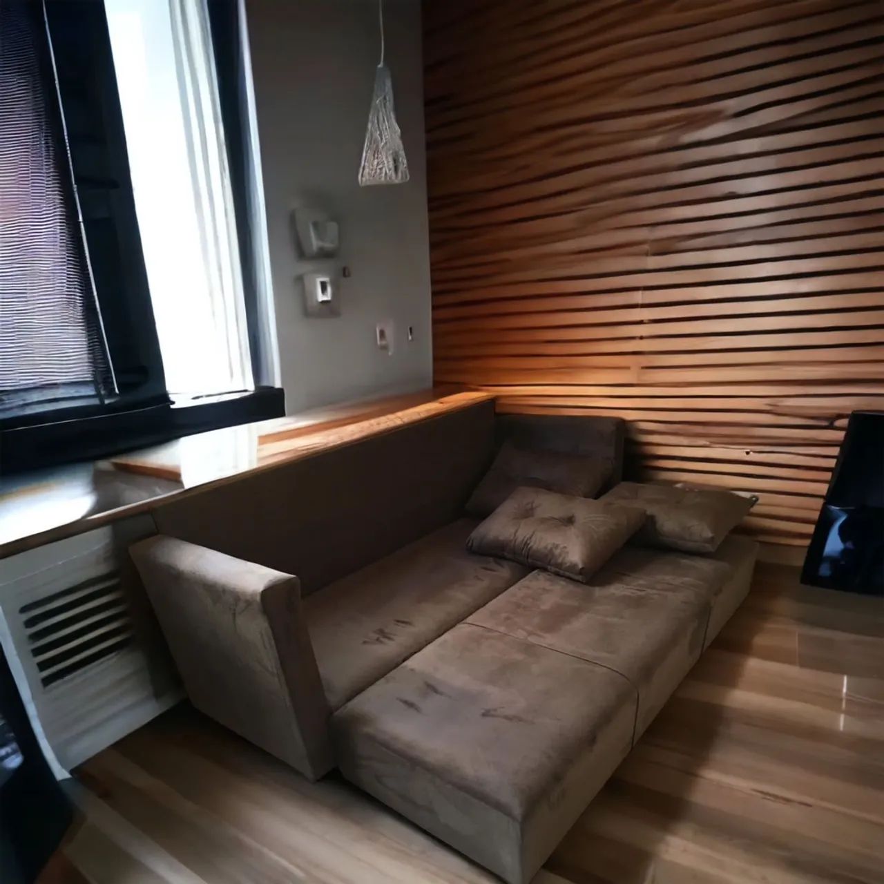 Sofá cama casal ELEGANTE DE TRÊS LUGARES DIVERSAS CORES - Foto 3