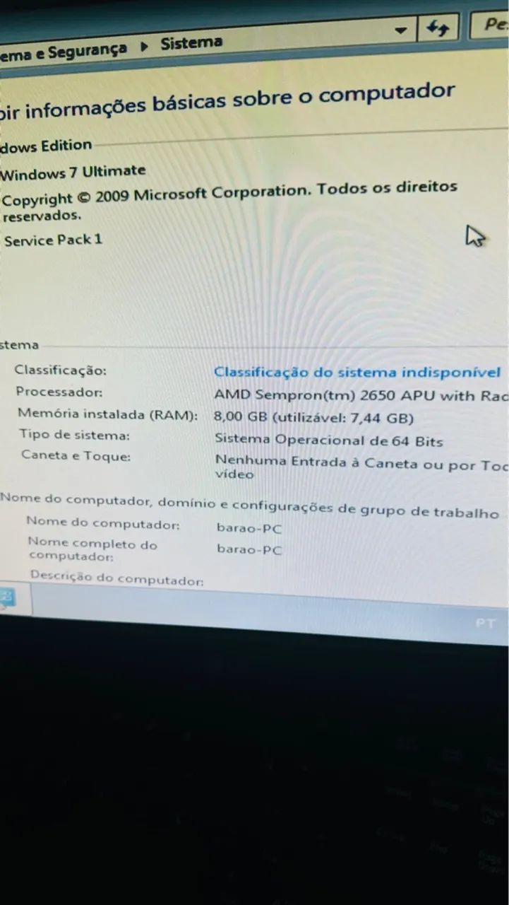 CPU 8 gigas DDR3 63824111320705123