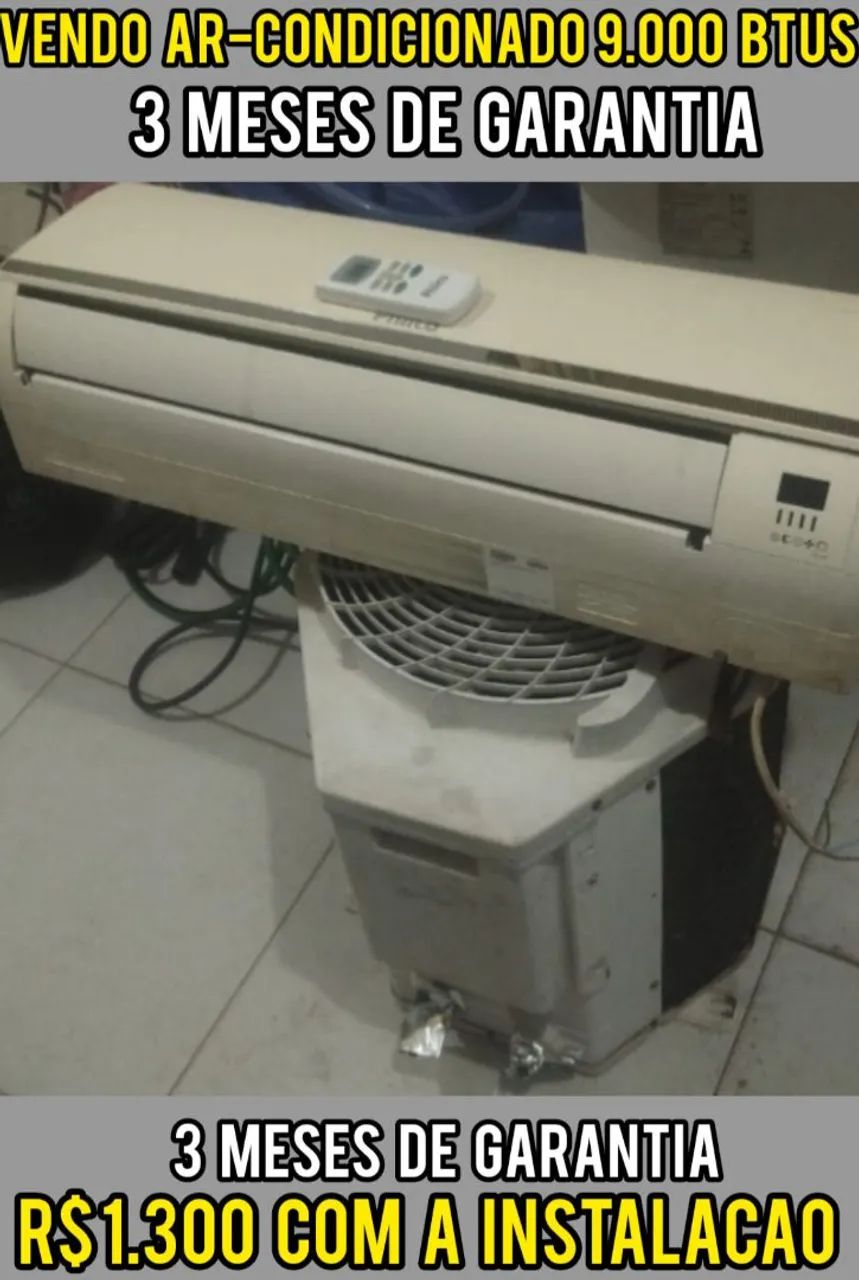VENDO   AR-CONDICIONADO   9.000. BTUS 