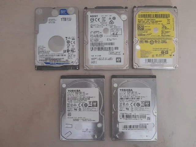 HDs de 1 TB pra Notebook ou Video Game funcionando 100%