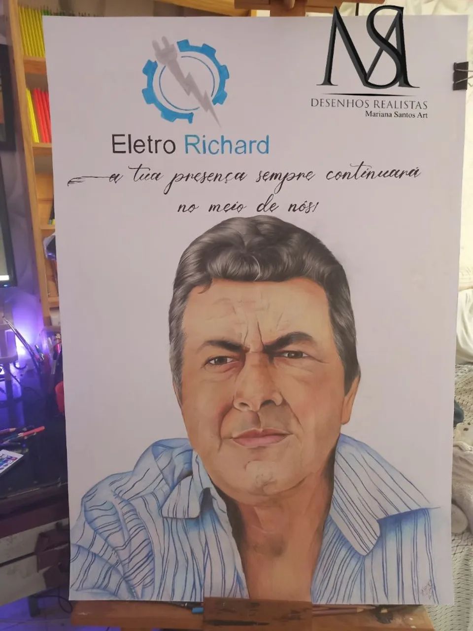 Quadro com desenho realista - Foto 6