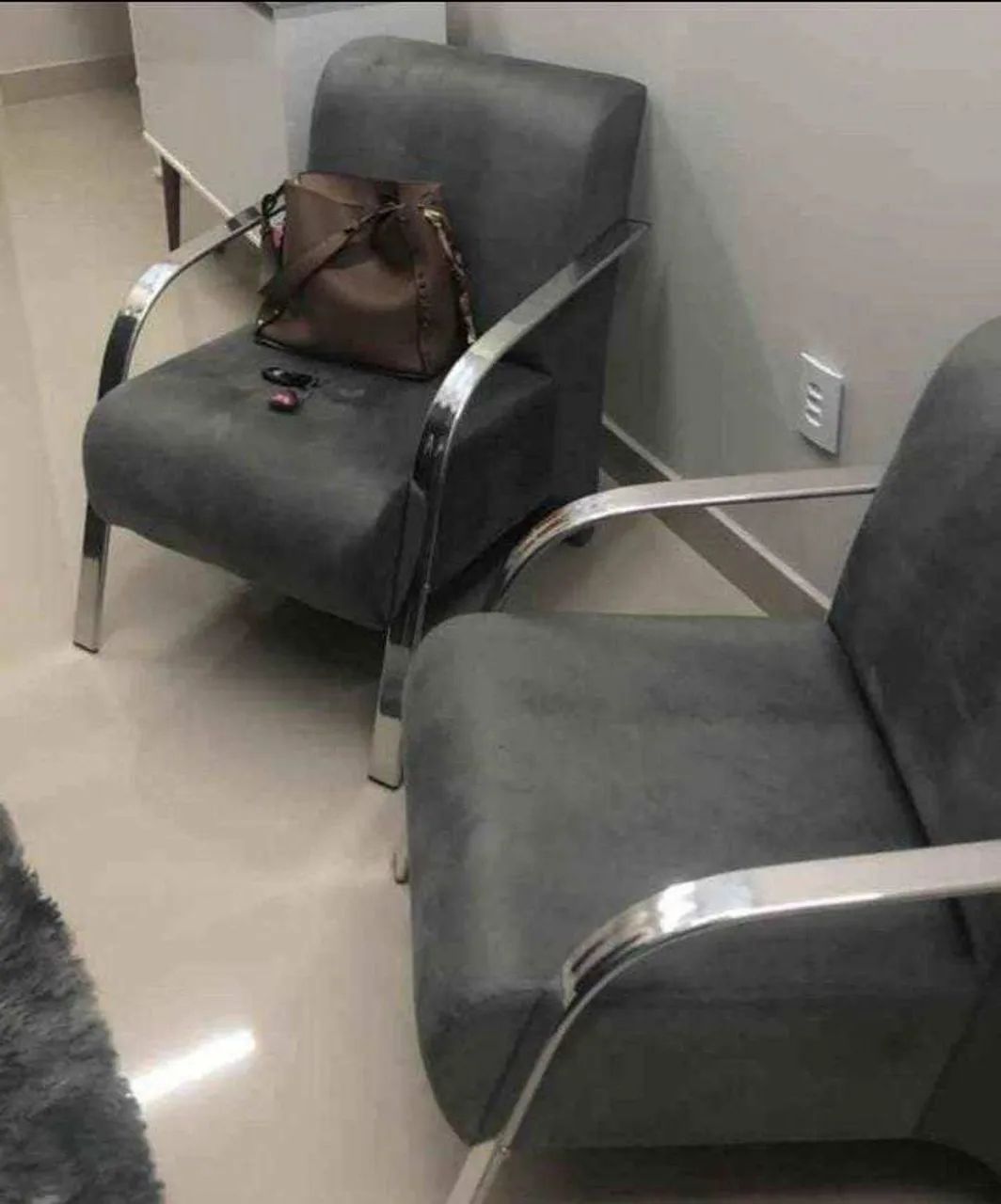 Poltronas pra ambientes recepção,  salão de beleza e barbearia  - Foto 4