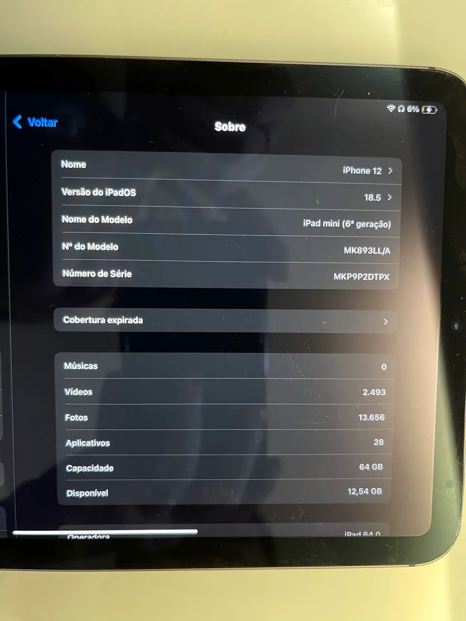 iPad Mini 6ª geração pouquíssimo usado em estado de novo.  - Foto 3