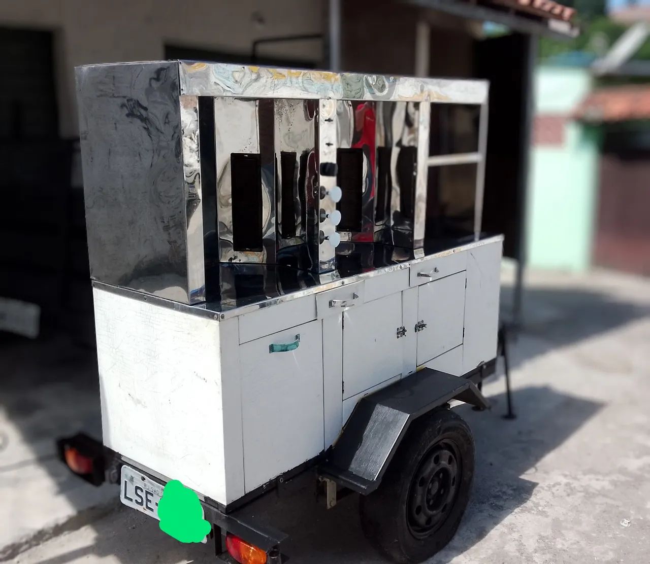 Carretinha reboque churrasco grego. - Foto 3