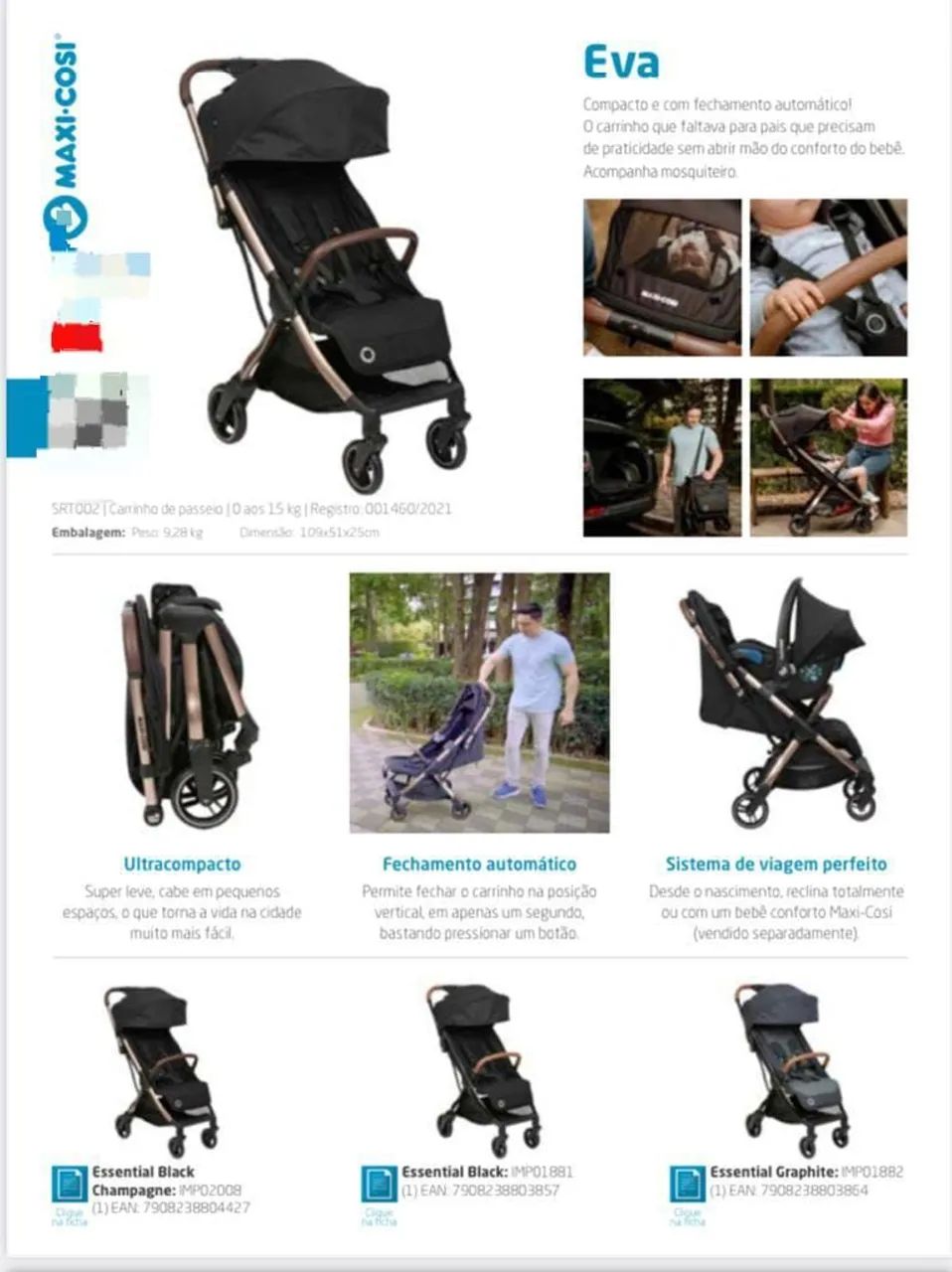 Carrinho de bebê Maxi Cosi Eva - Foto 2