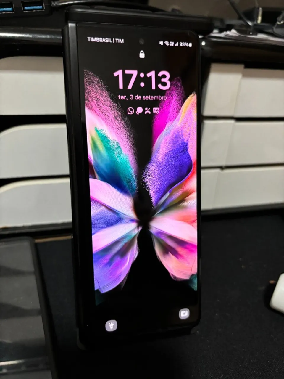 Z Fold 3 256GB Preto com duas capas e caneta - Completo!