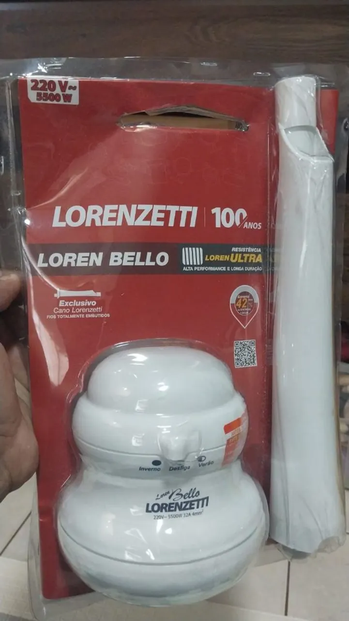 Chuveiro Elétrico Lorenzetti Loren Bello 220V 5500W - Novo