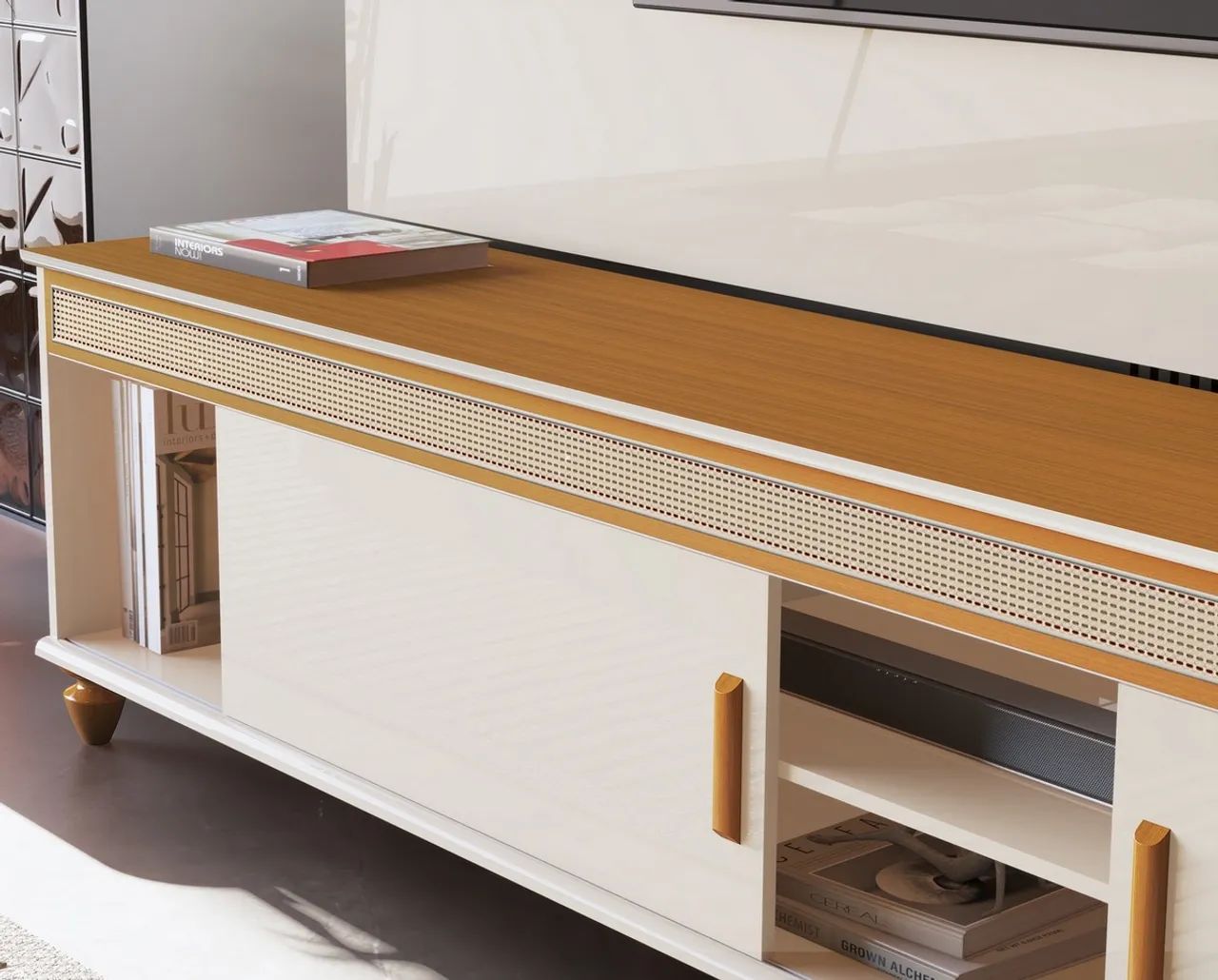 Painel até 75? Liz  + Rack  2.18 com Led tt43 - Foto 2