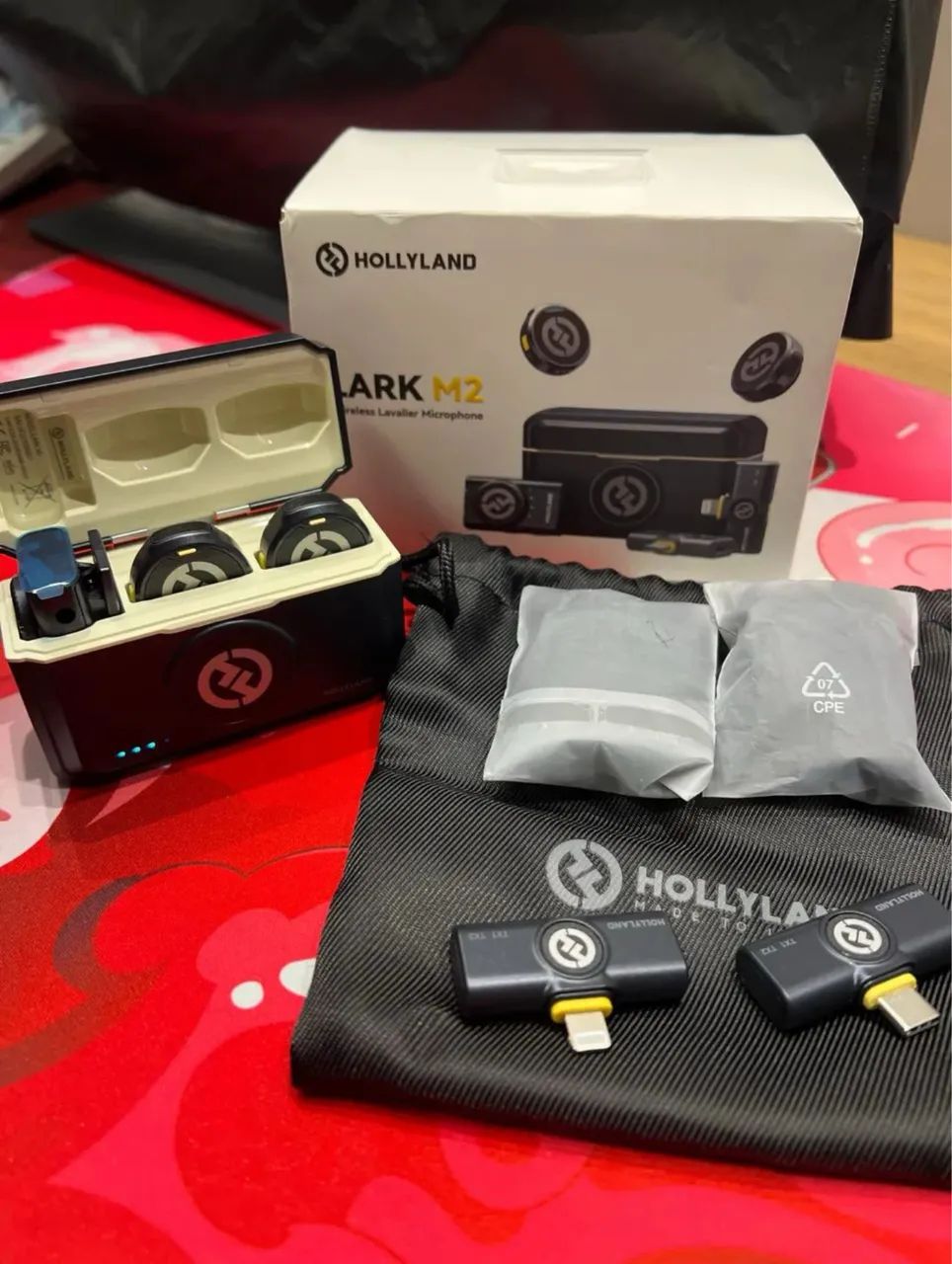 Microfone Hollyland Lark M2 Duo para iPhone e Android64289669208322122