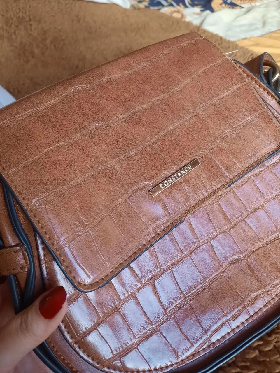 Bolsa de ombro Constance marrom - Foto 2