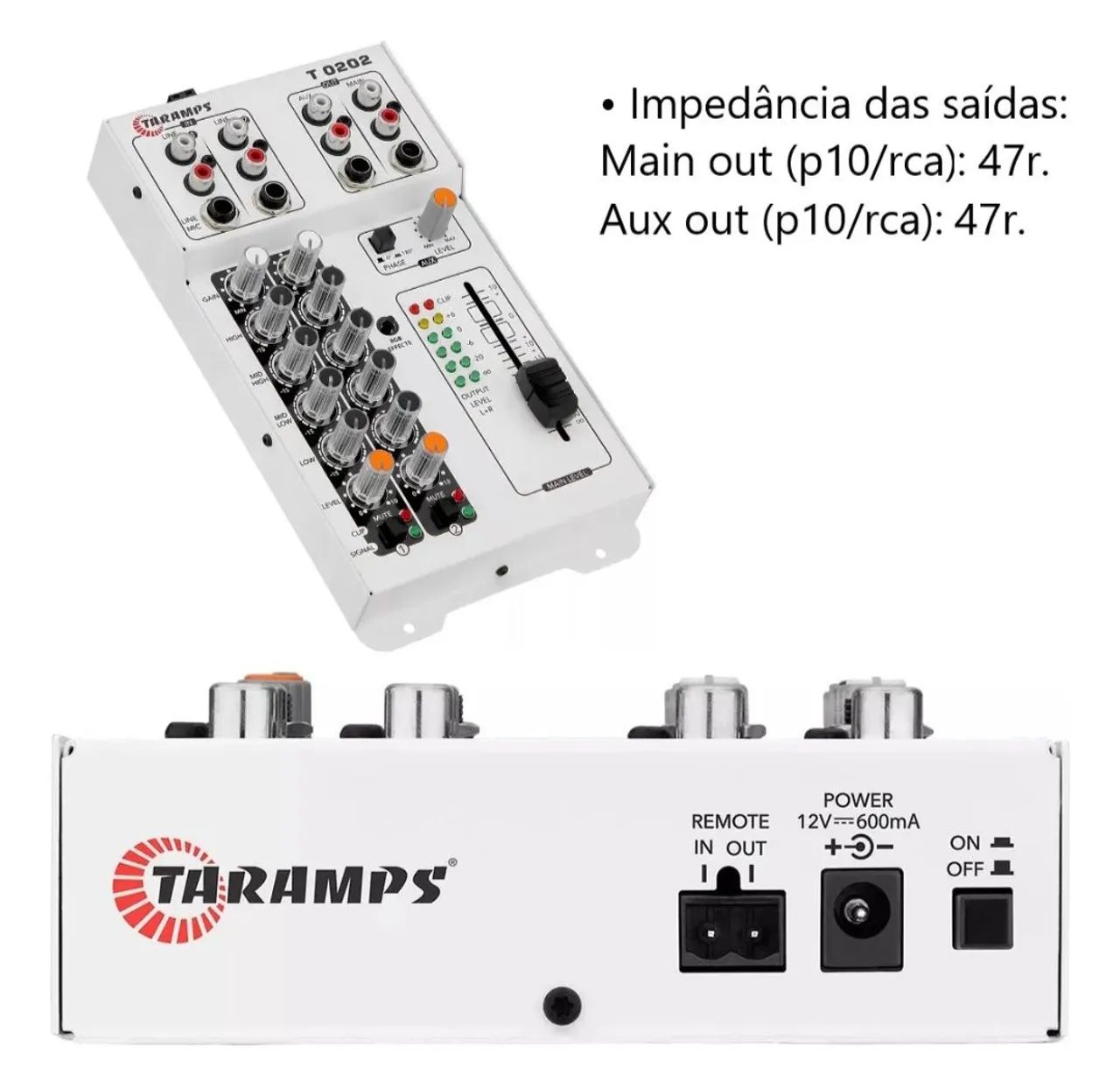 Mesa de áudio taramps T0302 player multicolor  - Foto 2