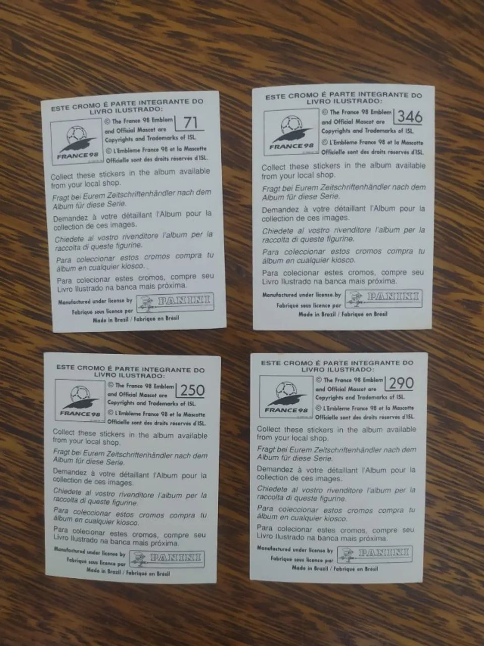 Conjunto De Figurinhas Da Copa De 1998 - Foto 2