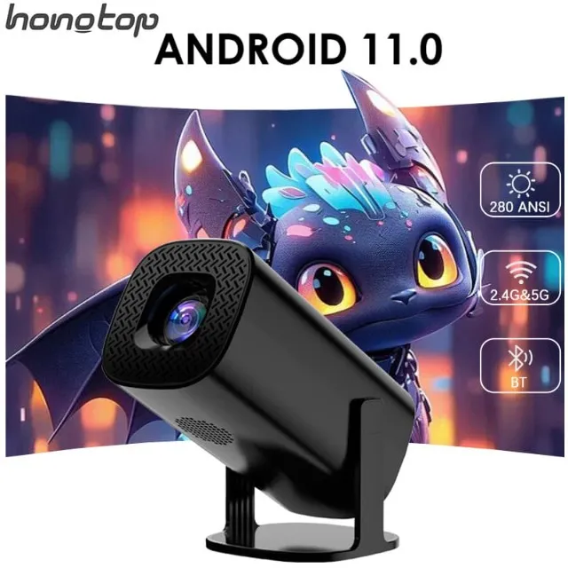 Projetor P30 Original - 720p Nativo, Suporte a 4K e Brilho ~6000 Lumens