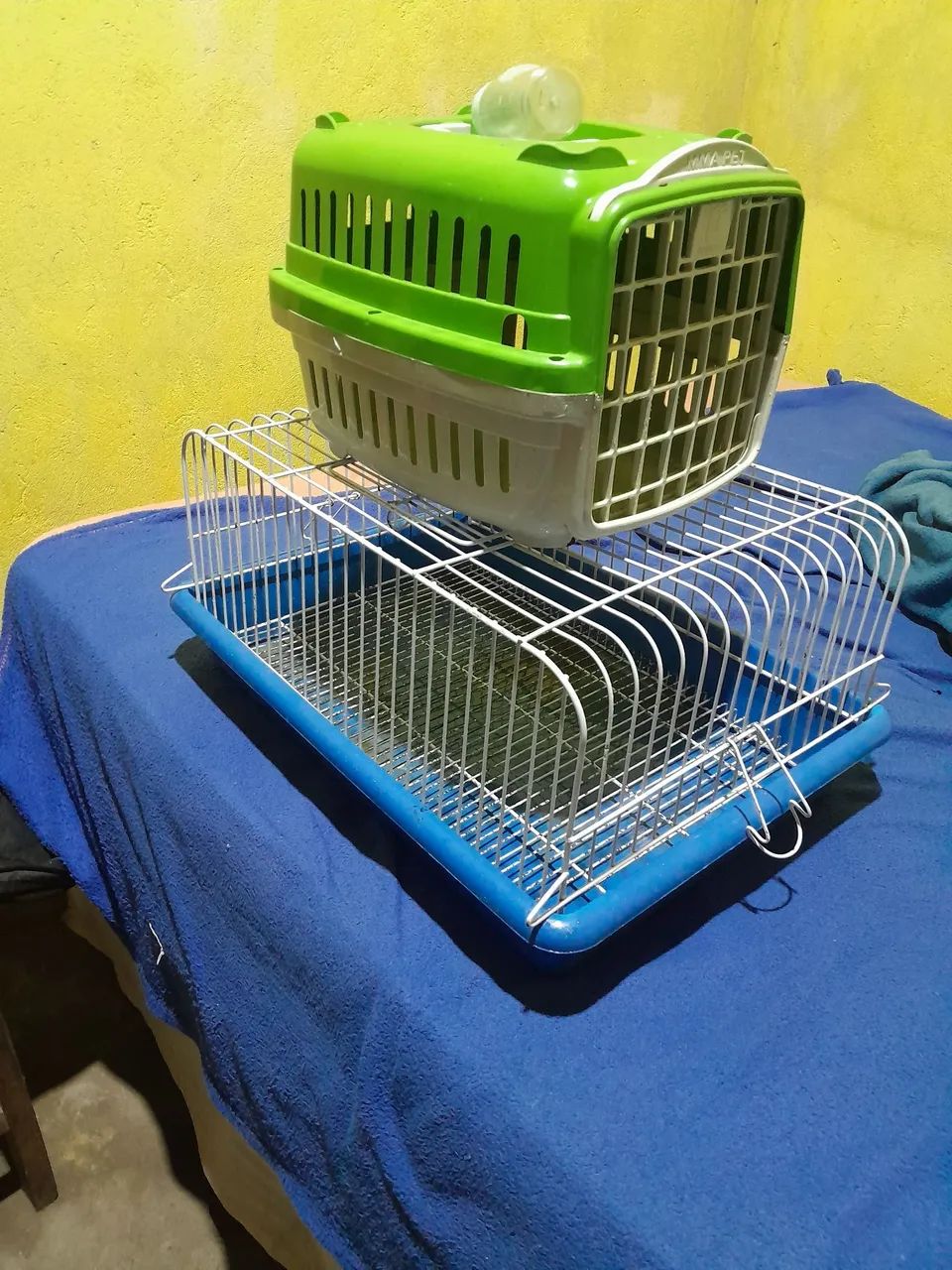 Gaiola de hamister e porquinho da Índia 