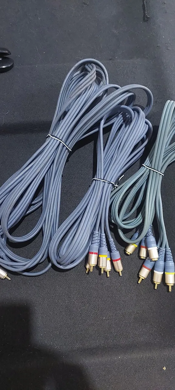 Cabos RCA para TV 2m 3m 5m