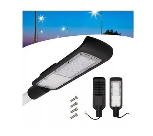 Solar Luminária Pública Poste Rua Led 100w Luz Branco Bivolt - Foto 3