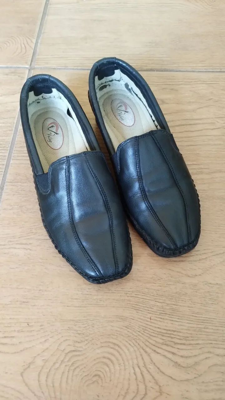 Sapatos Mocassim de Couro Confortável  - Foto 4