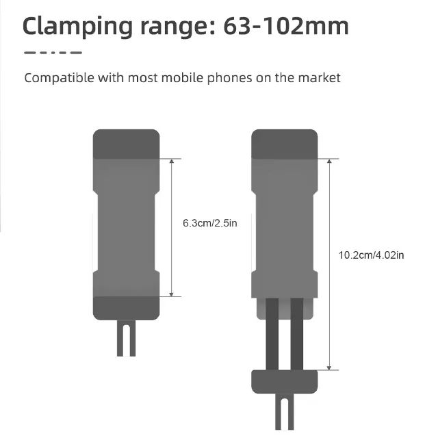 Dji Osmo pocket 3 Suporte frontal para celular, adaptador de tripé. - Foto 4