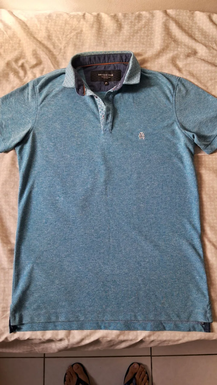 Camisa Polo Masculina Azul MIOCHE
