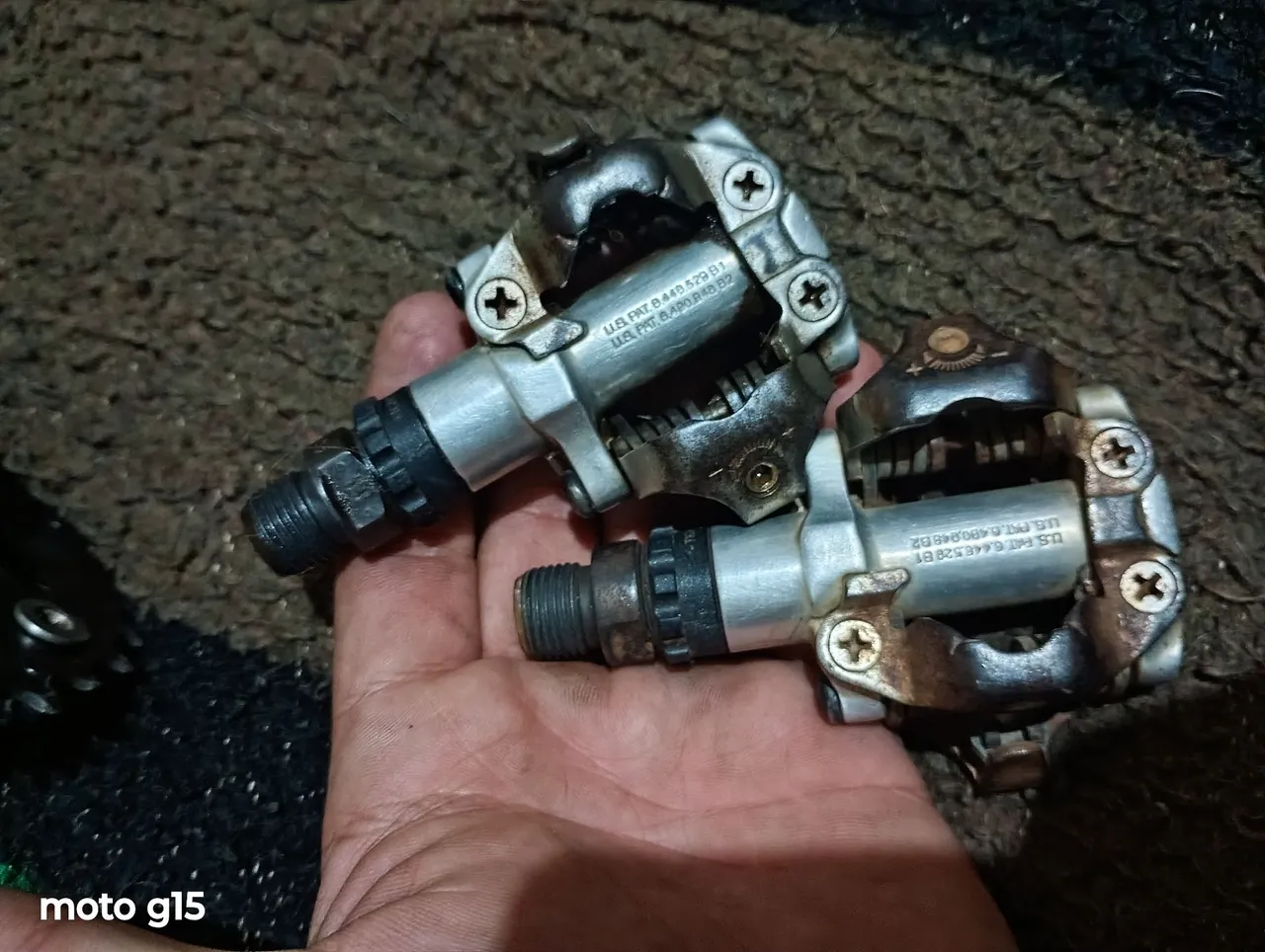 Pedais Shimano de clipe SPD M520 Deore para Ciclismo