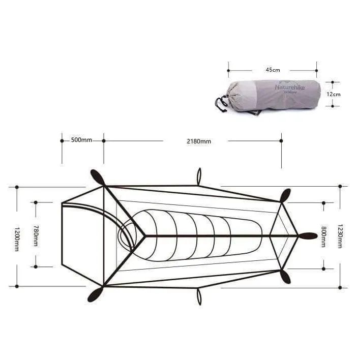 Barraca Naturehike ultralight Cloud up1 (Nylon 20D) Nova com garantia  - Foto 2