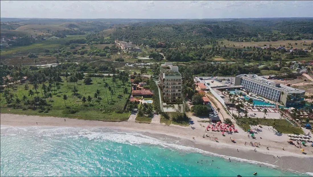 PRAIA DO ANTUNES (MARAGOGI) - FLAT COM GARDEN, 40m² frente mar