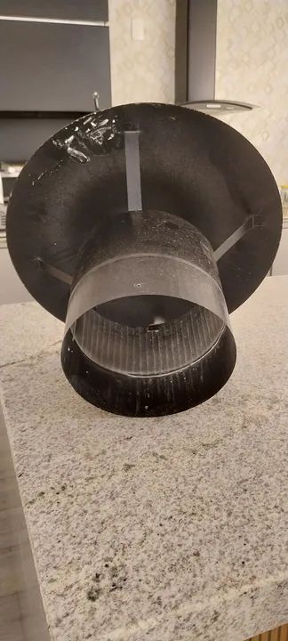 Chapéu para chaminé de churrasqueira 50 cm - Foto 2