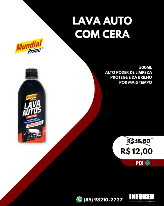 Lava-auto com cera