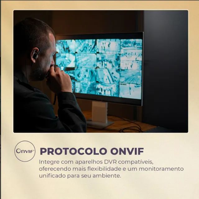 Câmera Wifi 2k Inteligente Monitor Bebê Alexa Tuya Ir Google - Foto 5