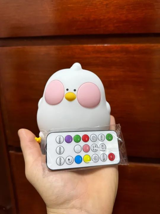 Luminária Galinha Led RGB de Silicone Touch
