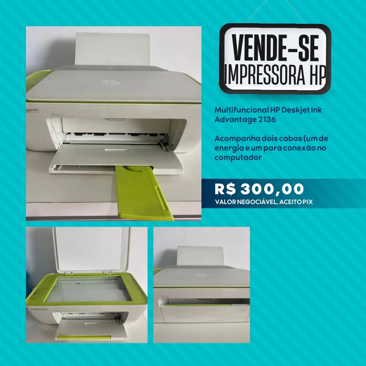 Impressora HP Deskjet Ink Advantage 2136