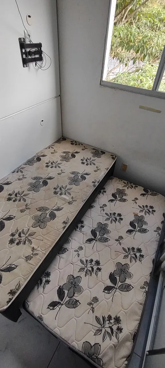 Cama Box Solteiro + Cama Auxiliar Ortobom
