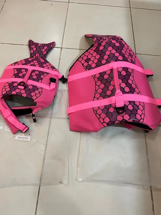 Colete salva-vidas sereia para cães  - Foto 3