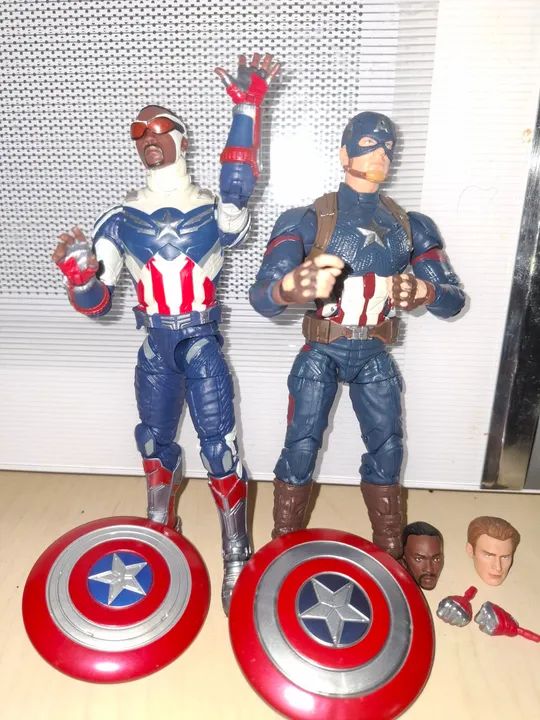 Marvel Legends bonecos Capitão América & Falcão 2 pack- Endgame - Foto 3