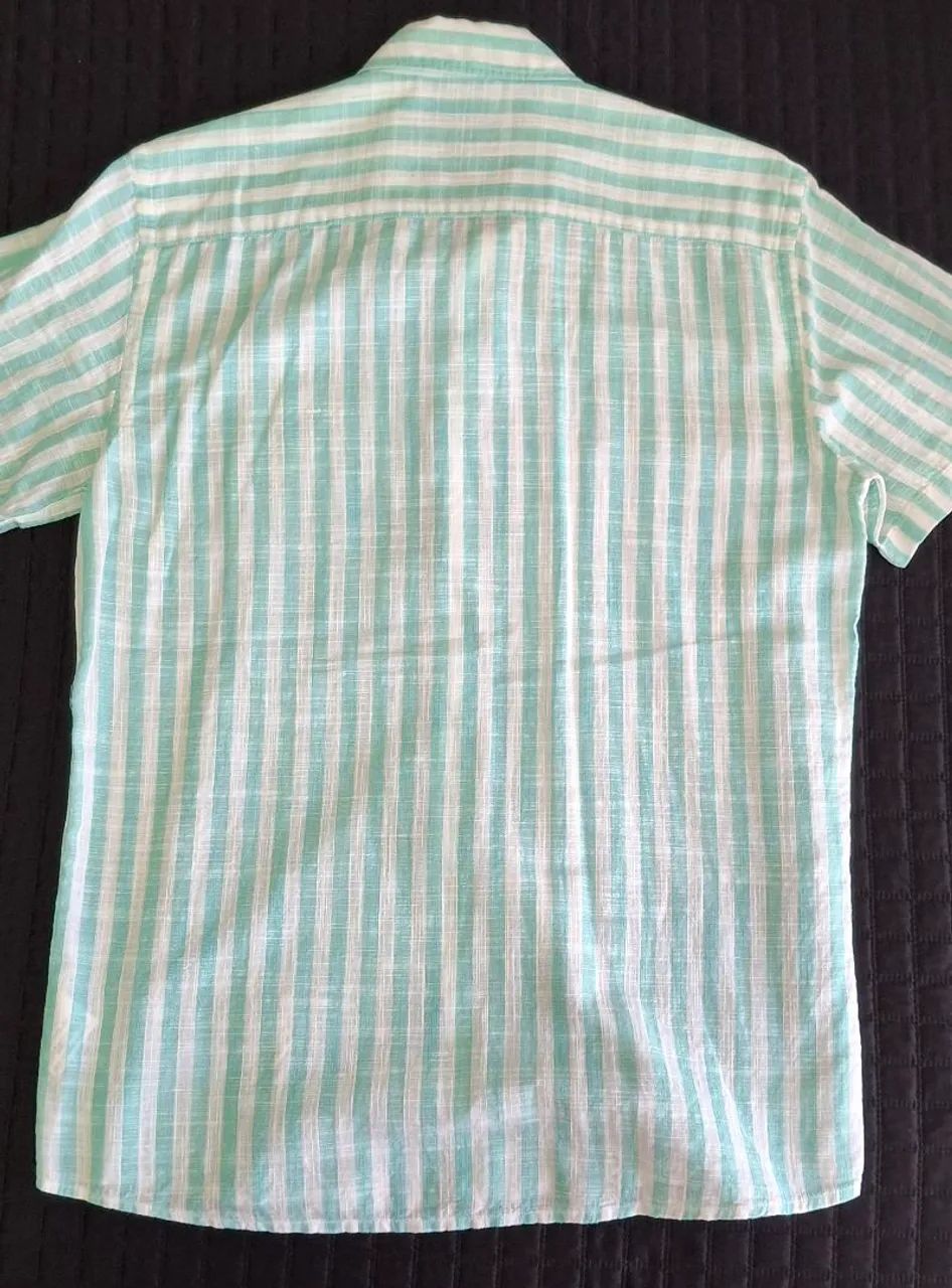 Camisa listrada manga curta - Foto 4