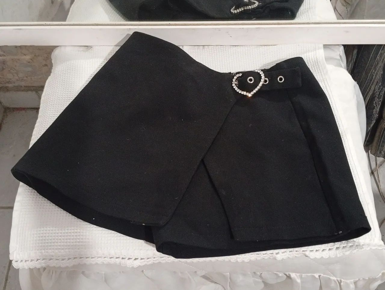 Shorts Saia Preto Infantil 