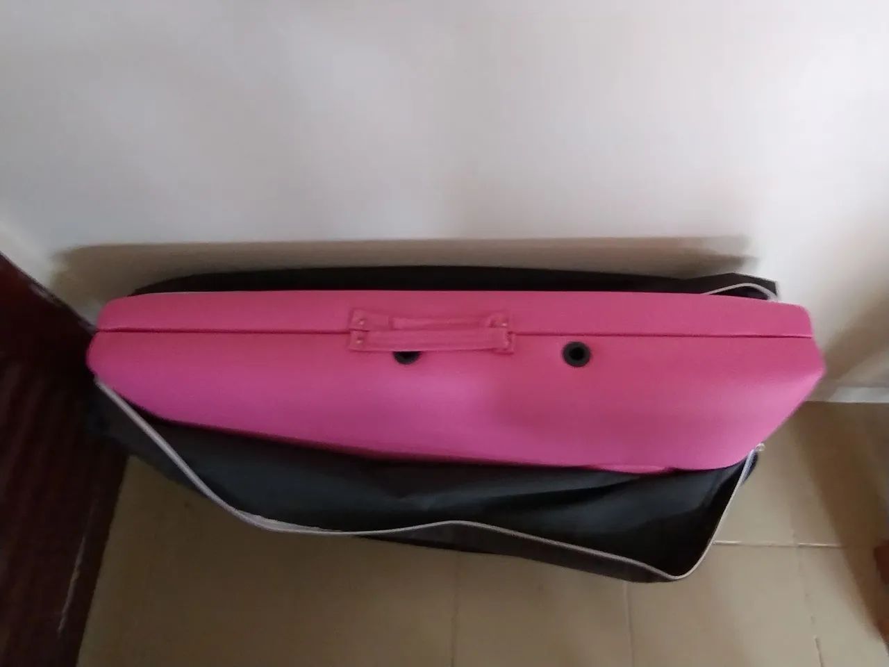 Maca portátil dobrável cor de rosa  - Foto 3