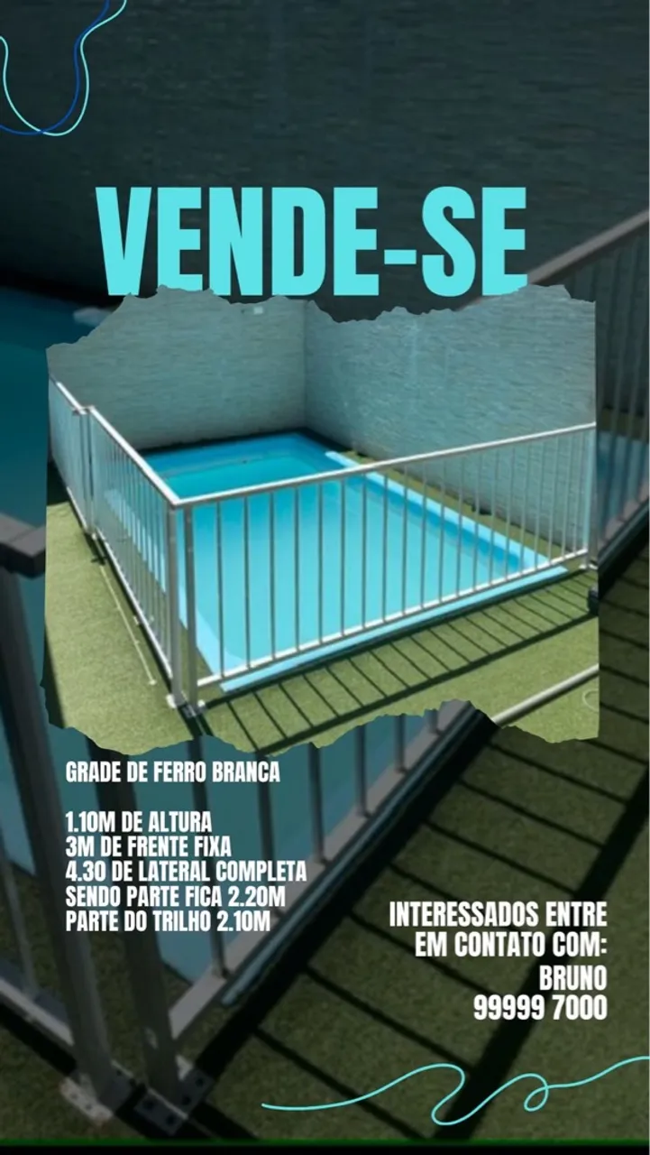 Grade de Ferro Branca para Segurança