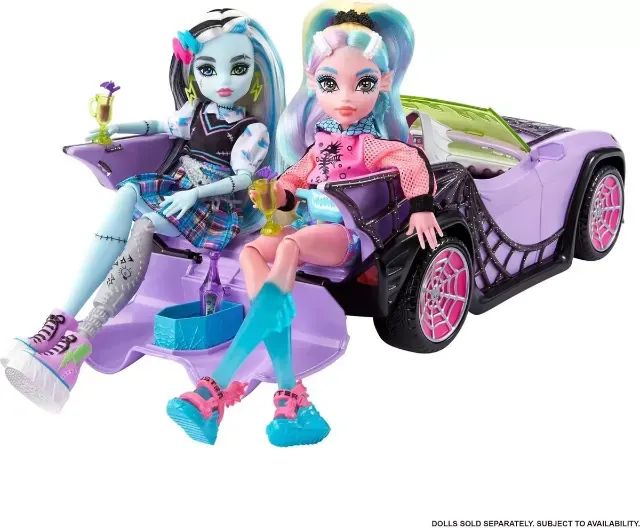 Ghoul Mobile Carro Monster High 40cm Pet E Acessórios Mattel - Foto 4