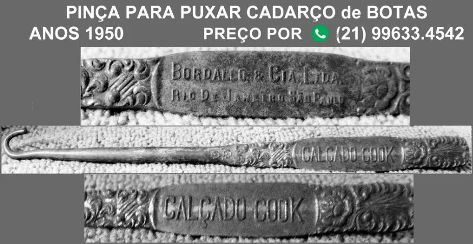 Pinça puxadora de cadarço de botas - Anos 1950 