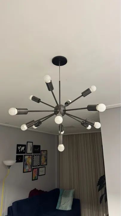 Lustre Moderno Atomo 12 Lâmpadas - Foto 2