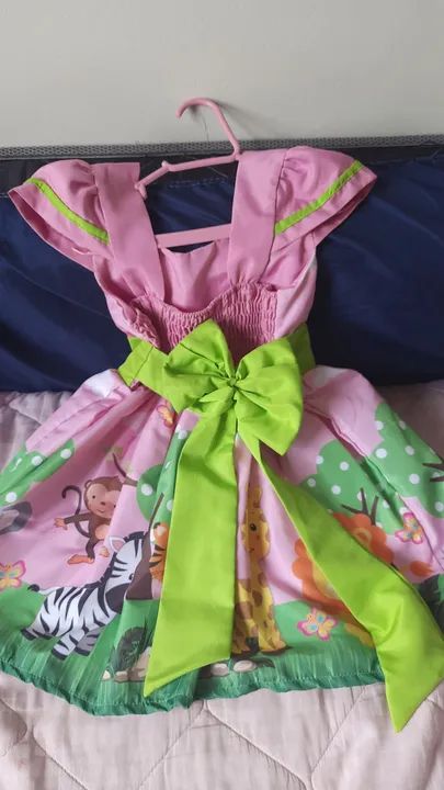 Vestido safari rosa 2 anos - Foto 2
