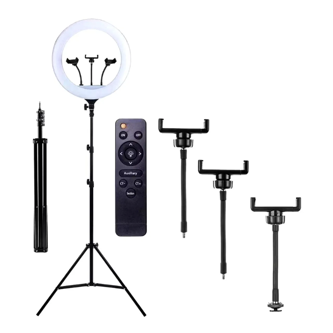 Ring Light com Tripé e Suporte Celular - 18 polegadas Iluminação Perfeita! (Promocional)