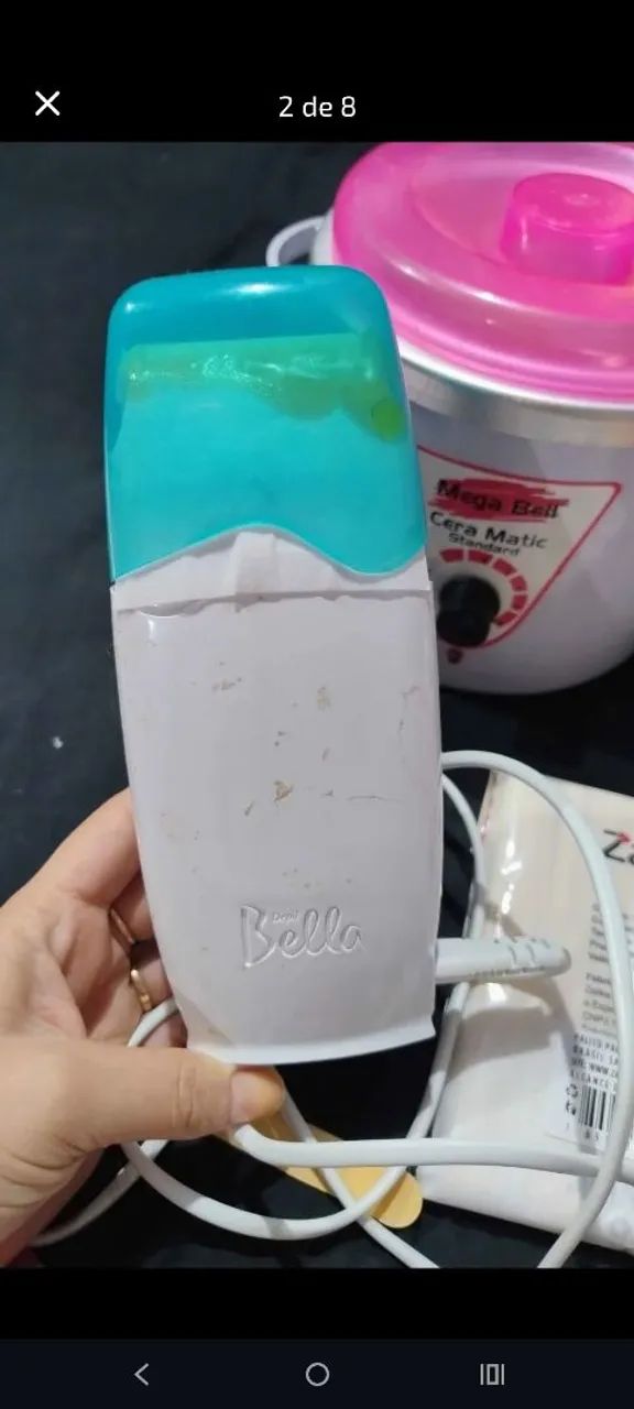 Panela aquecedora de cera e aquecedor de cera rolon + material pra depilação com cera quen - Foto 2