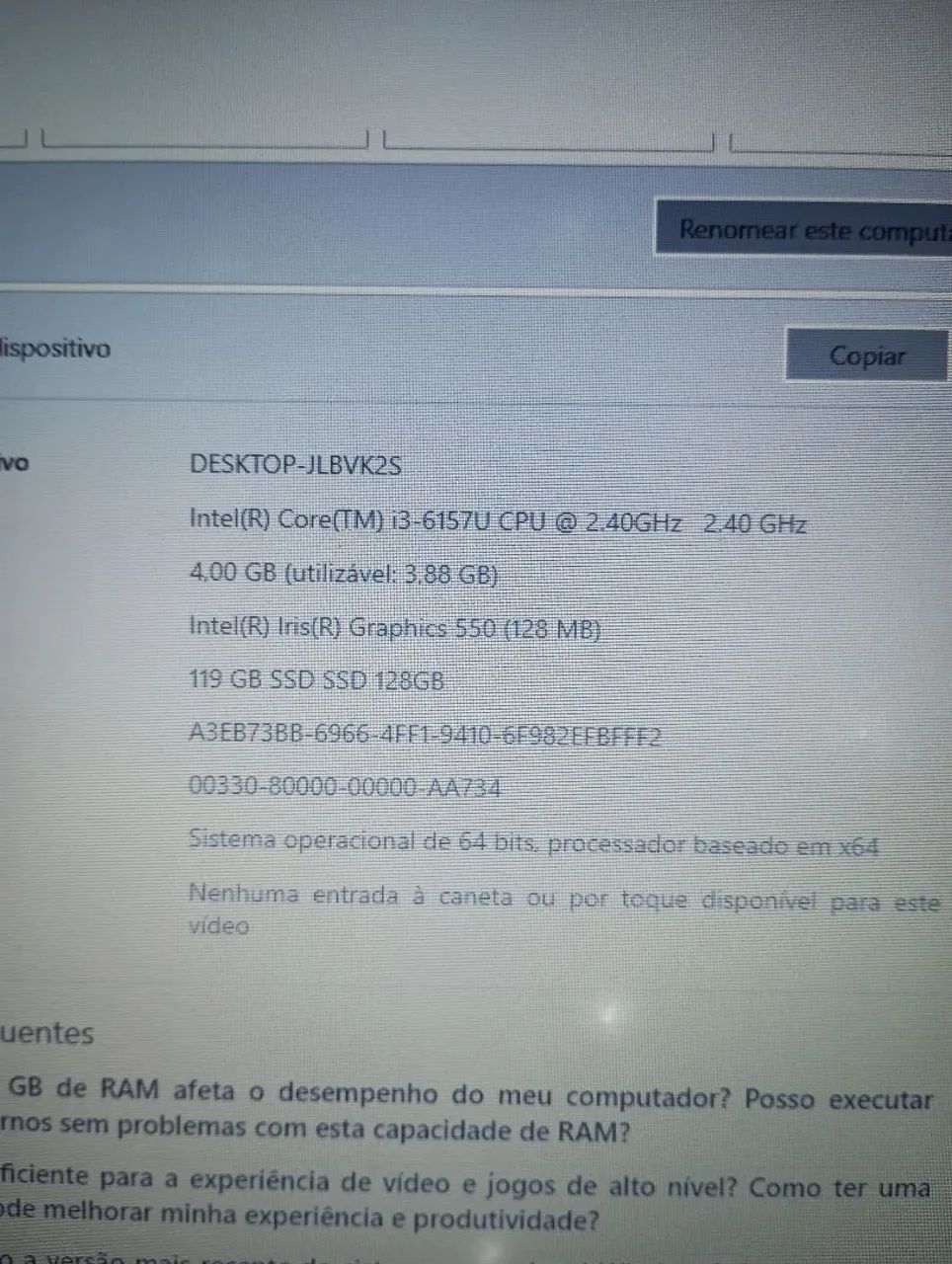 Core i3 6ª G  SSD 120GB  - Foto 5